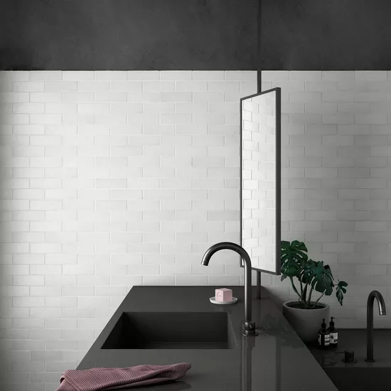 Carrelage Magma White 6,5x20 cm - vue d’ambiance 2