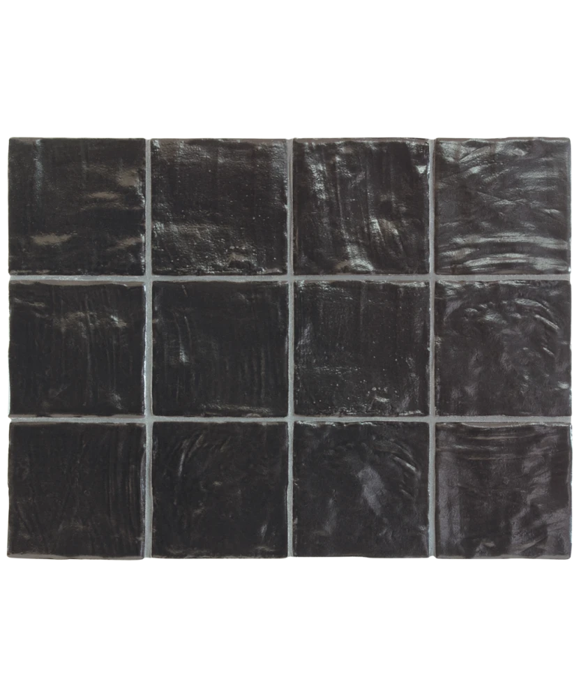 Carrelage Mallorca Black 10x10 cm - détail du carreau 2