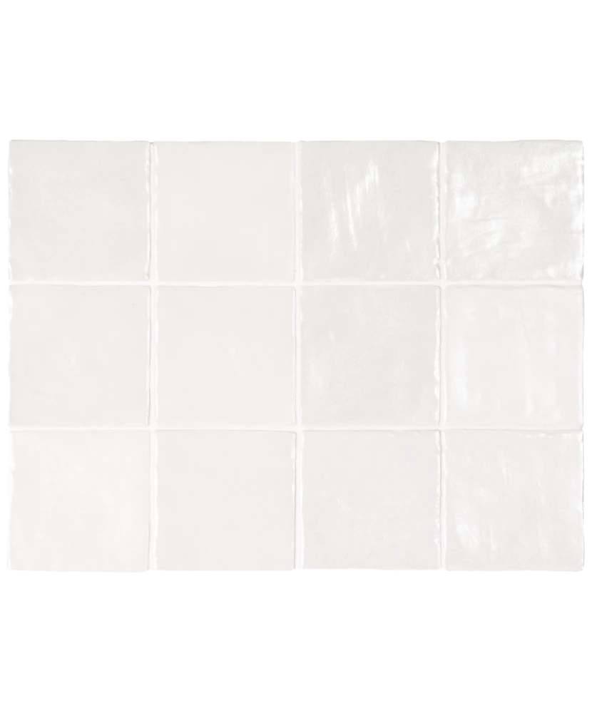 Carrelage Mallorca White 10x10 cm - détail du carreau 2