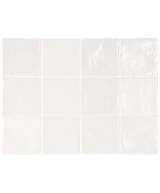 Carrelage Mallorca White 10x10 cm - détail du carreau 2