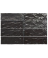 Carrelage Mallorca Black 6,5x20 cm - détail du carreau 2