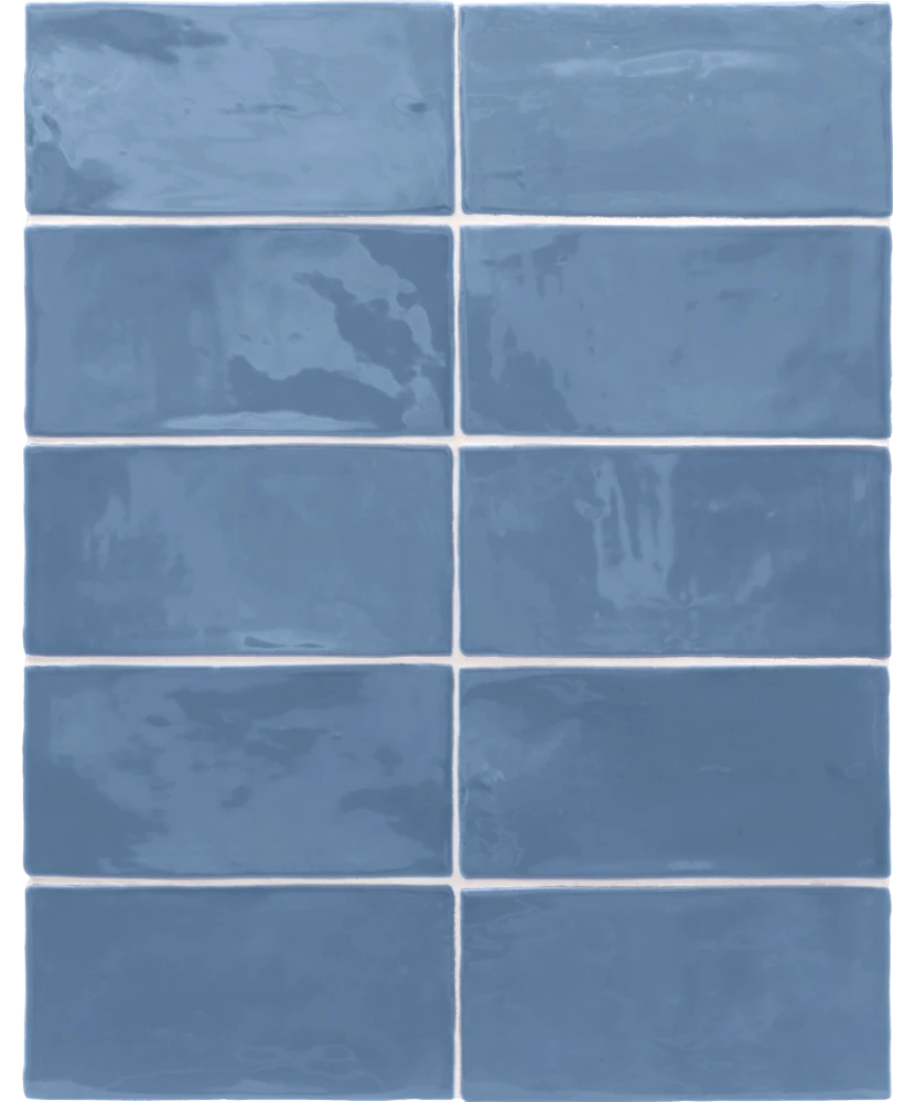 Carrelage Masía Blue 7,5x15 cm - détail du carreau 2