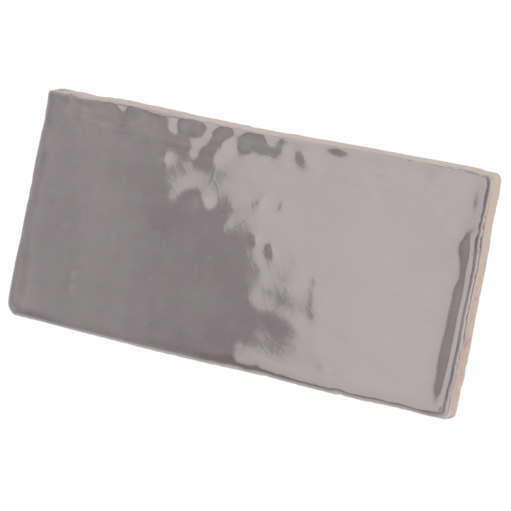 Masía Gris Oscuro Crackle 7.5x15 cm - carrelage NAIS