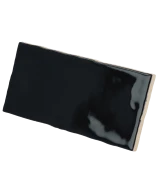 Carrelage Masía Negro 7,5x15 cm - détail du carreau