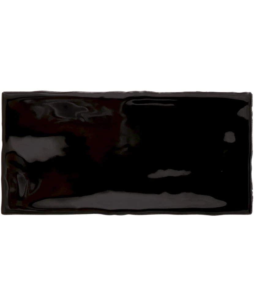 Carrelage Masía Negro 7,5x15 cm - détail du carreau 3