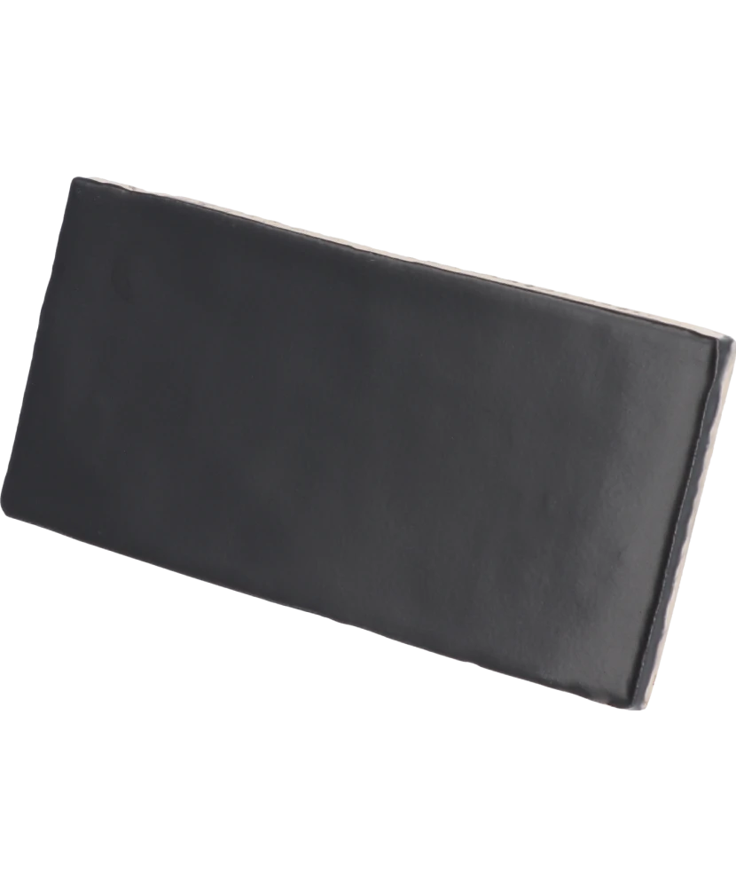 Carrelage Masía Negro Mate 7,5x15 cm - détail du carreau