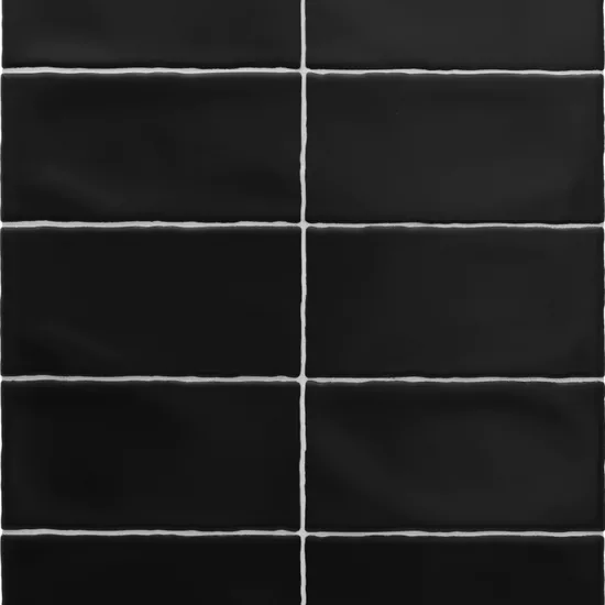Carrelage Masía Negro Mate 7,5x15 cm - détail du carreau 2
