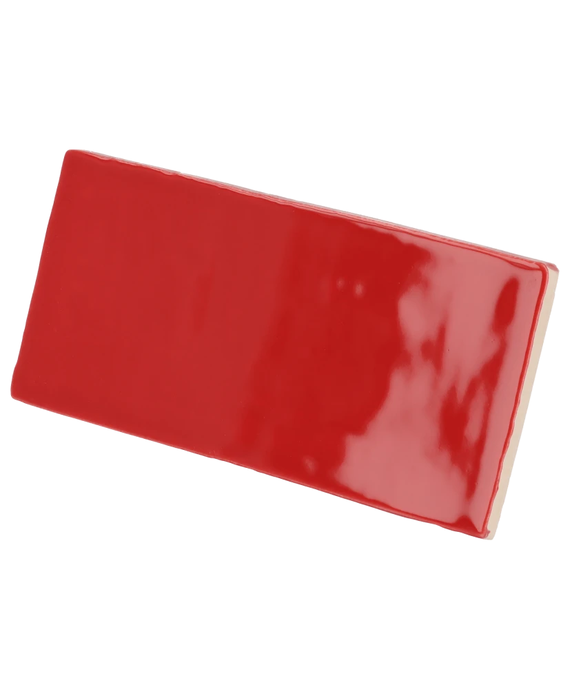 Carrelage Masía Rosso 7,5x15 cm - détail du carreau
