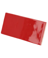 Carrelage Masía Rosso 7,5x15 cm - détail du carreau
