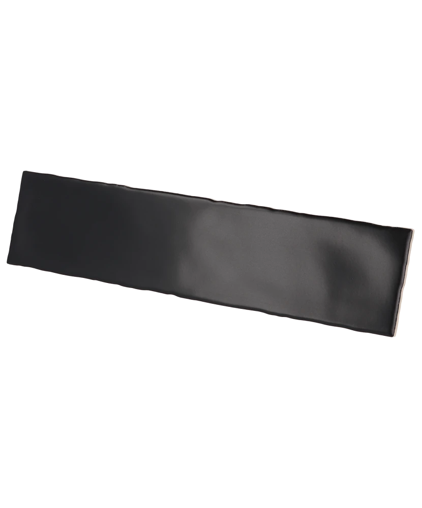 Carrelage Masía Negro Mate 7,5x30 cm - détail du carreau