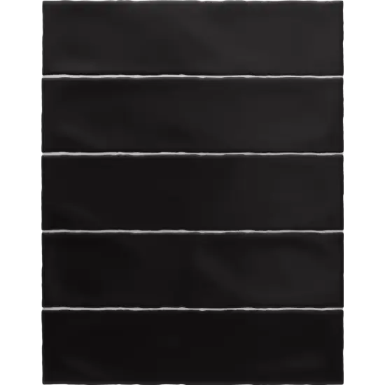 Masía Negro Mate 7,5x30 cm