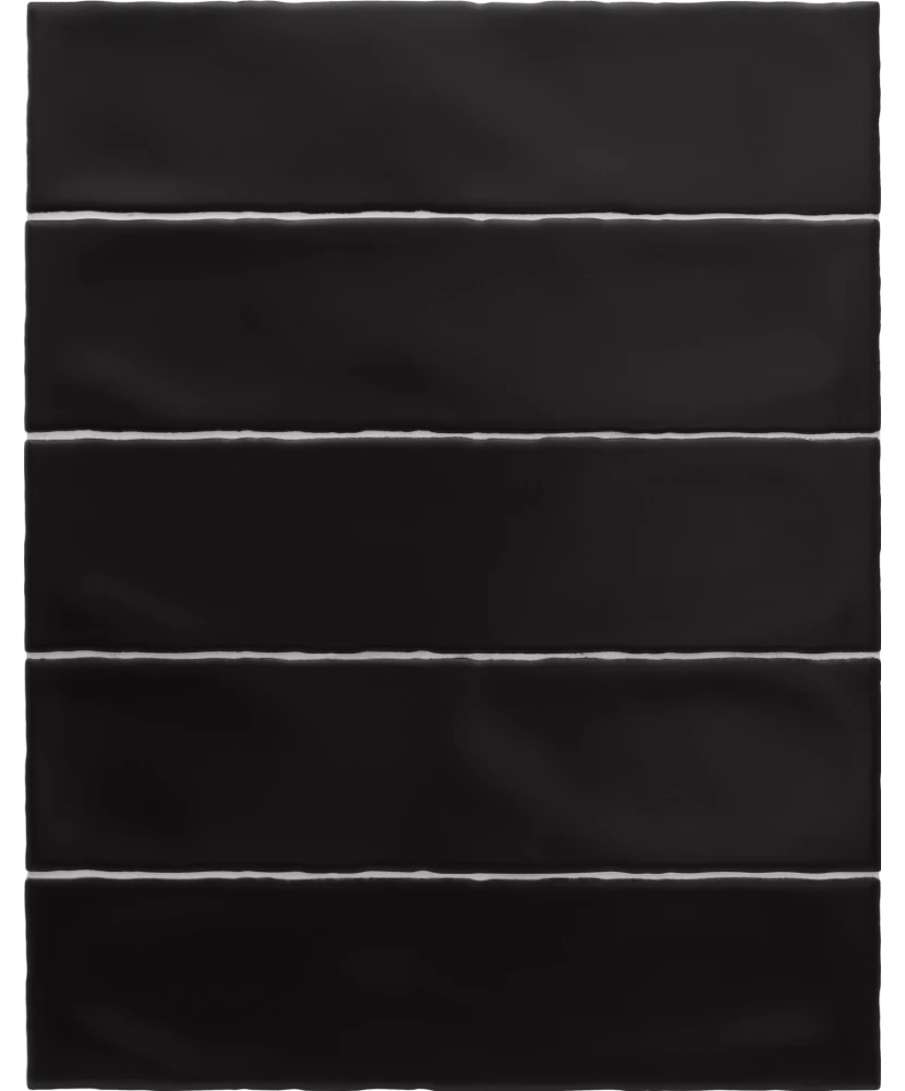 Carrelage Masía Negro Mate 7,5x30 cm - détail du carreau 2