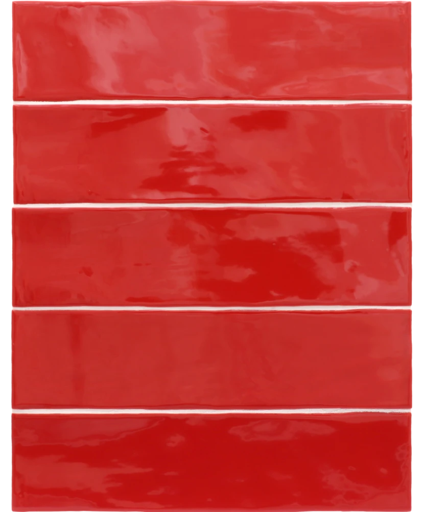 Carrelage Masía Rosso 7,5x30 cm - détail du carreau 2