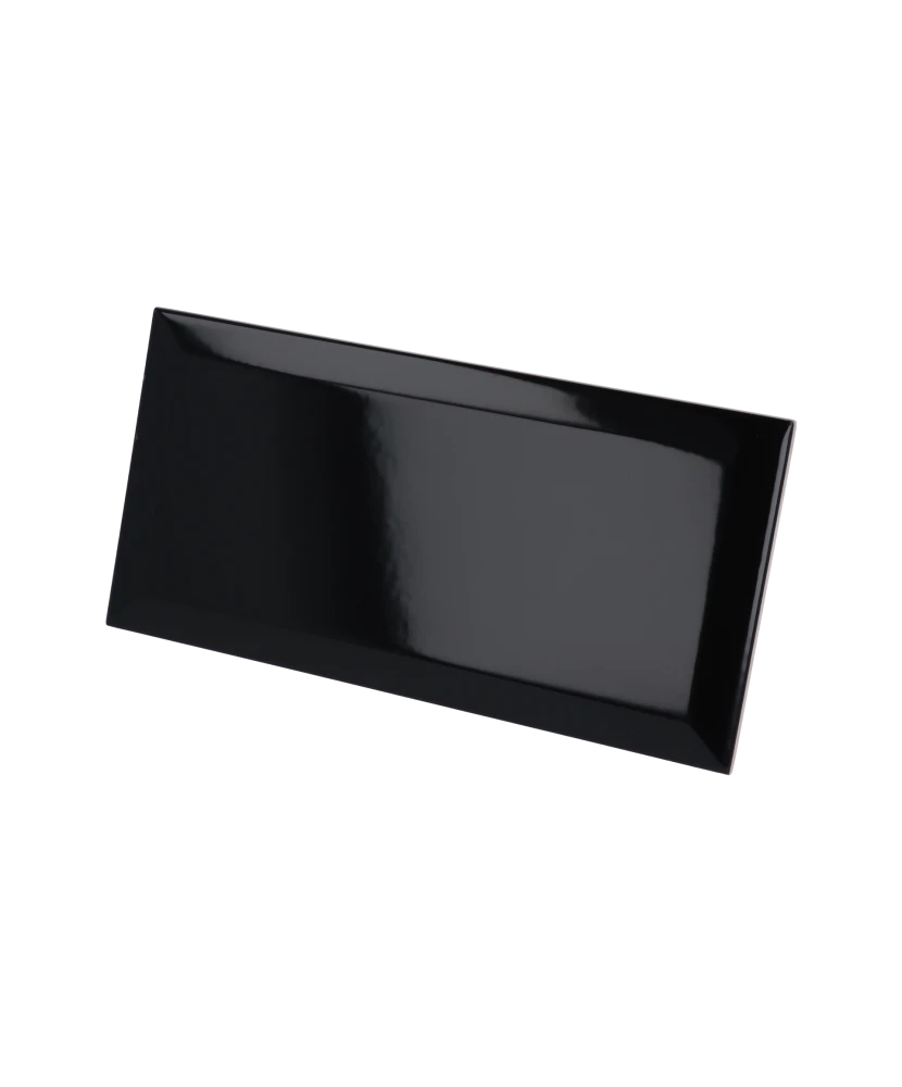 Carrelage Metro Black 10x20 cm - détail du carreau
