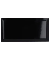 Carrelage Metro Black 10x20 cm - détail du carreau 2
