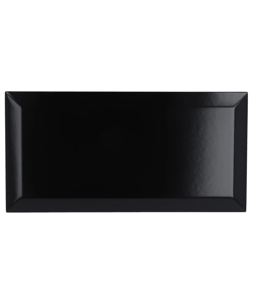 Carrelage Metro Black Mat 10x20 cm - détail du carreau 2