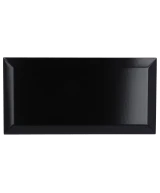 Carrelage Metro Black Mat 10x20 cm - détail du carreau 2