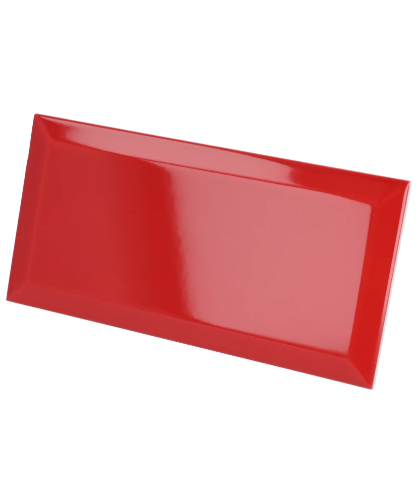 Carrelage Metro Rosso 10x20 cm - détail du carreau
