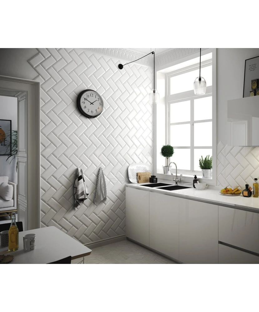 Carrelage Metro White 10x20 cm - vue d’ambiance