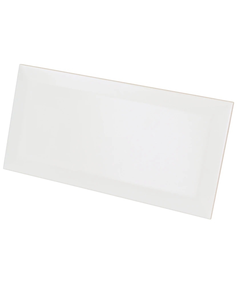 Carrelage Metro White Mat 10x20 cm - détail du carreau