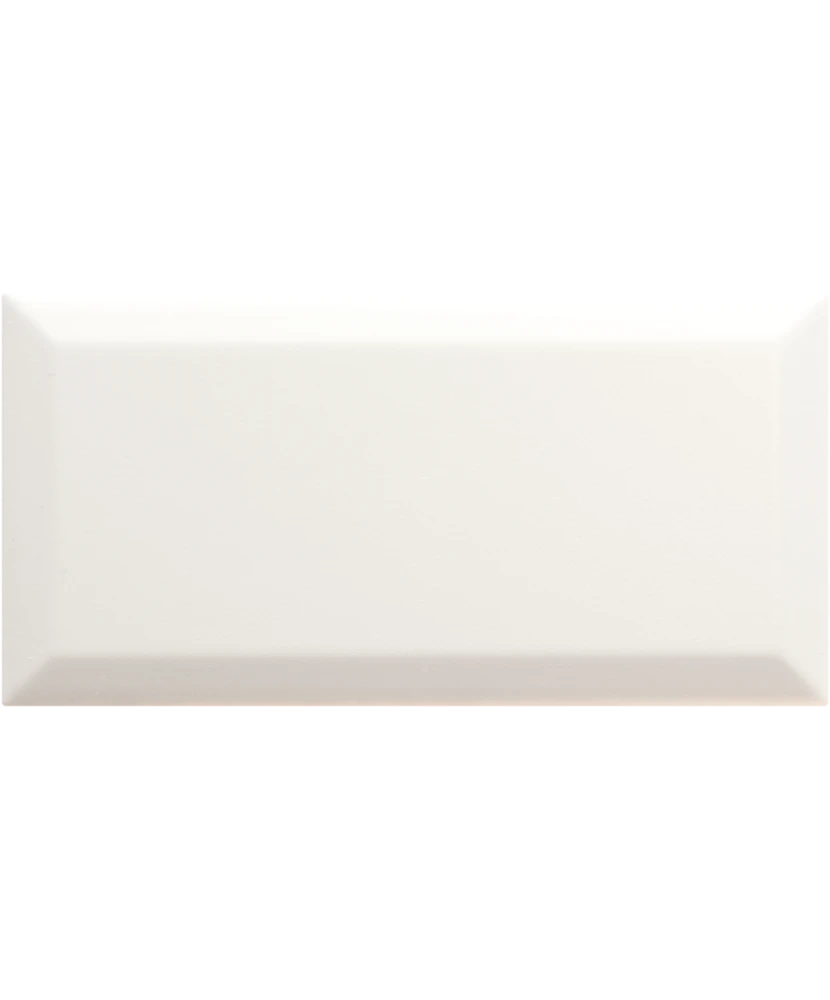 Carrelage Metro White Mat 10x20 cm - détail du carreau 2