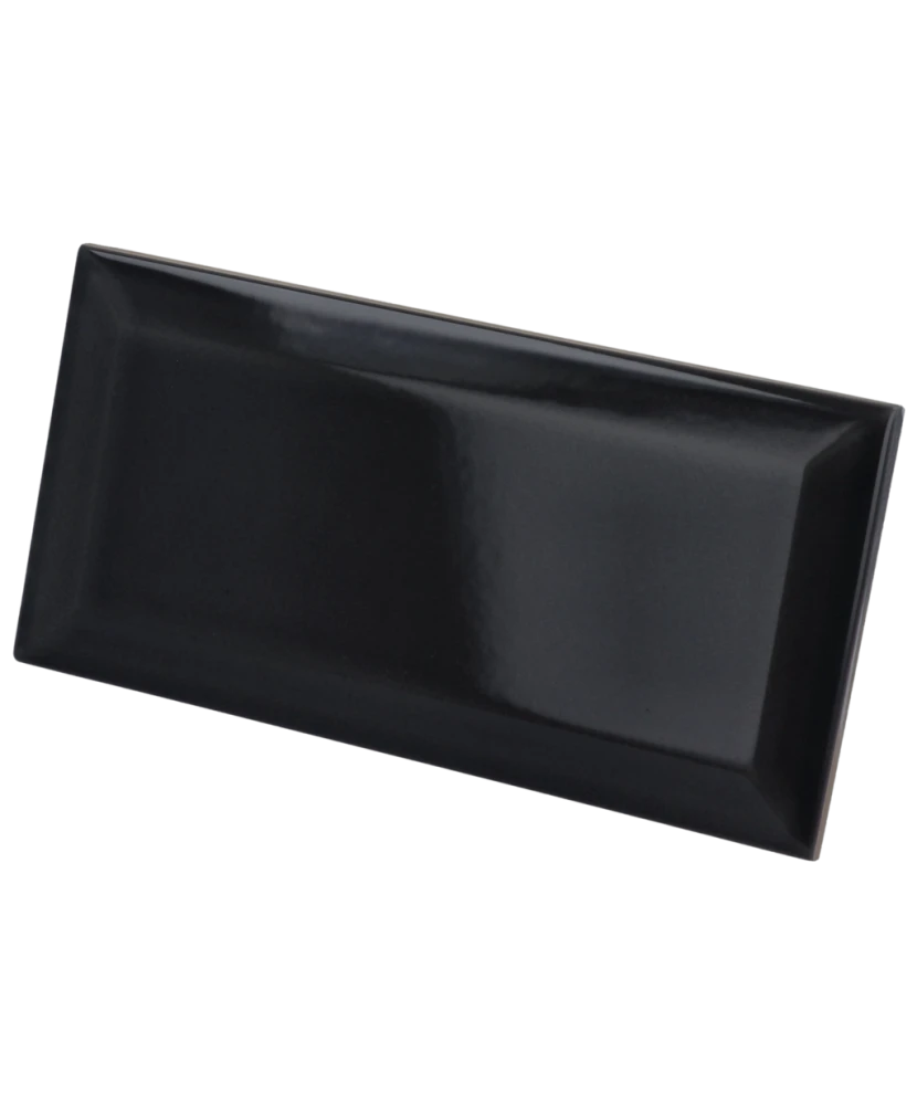 Carrelage Metro Black 7,5x15 cm - détail du carreau