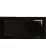 Carrelage Metro Black 7,5x15 cm - détail du carreau 2