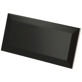 Metro Black Matt 7.5x15 cm - carrelage NAIS