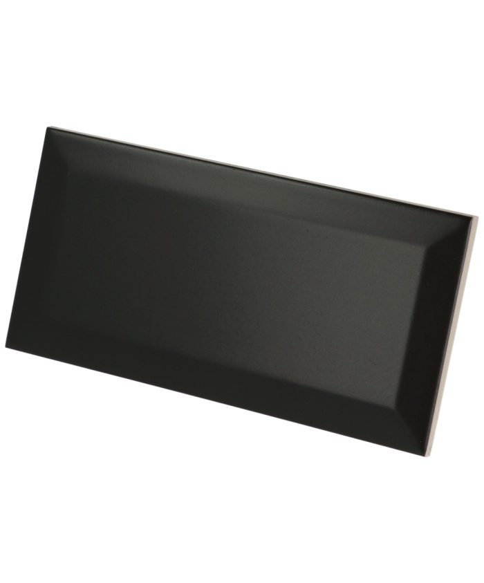Metro Black Matt 7.5x15 cm - carrelage NAIS