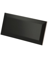 Metro Black Matt 7.5x15 cm - carrelage NAIS