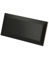Carrelage Metro Black Mat 7,5x15 cm - détail du carreau