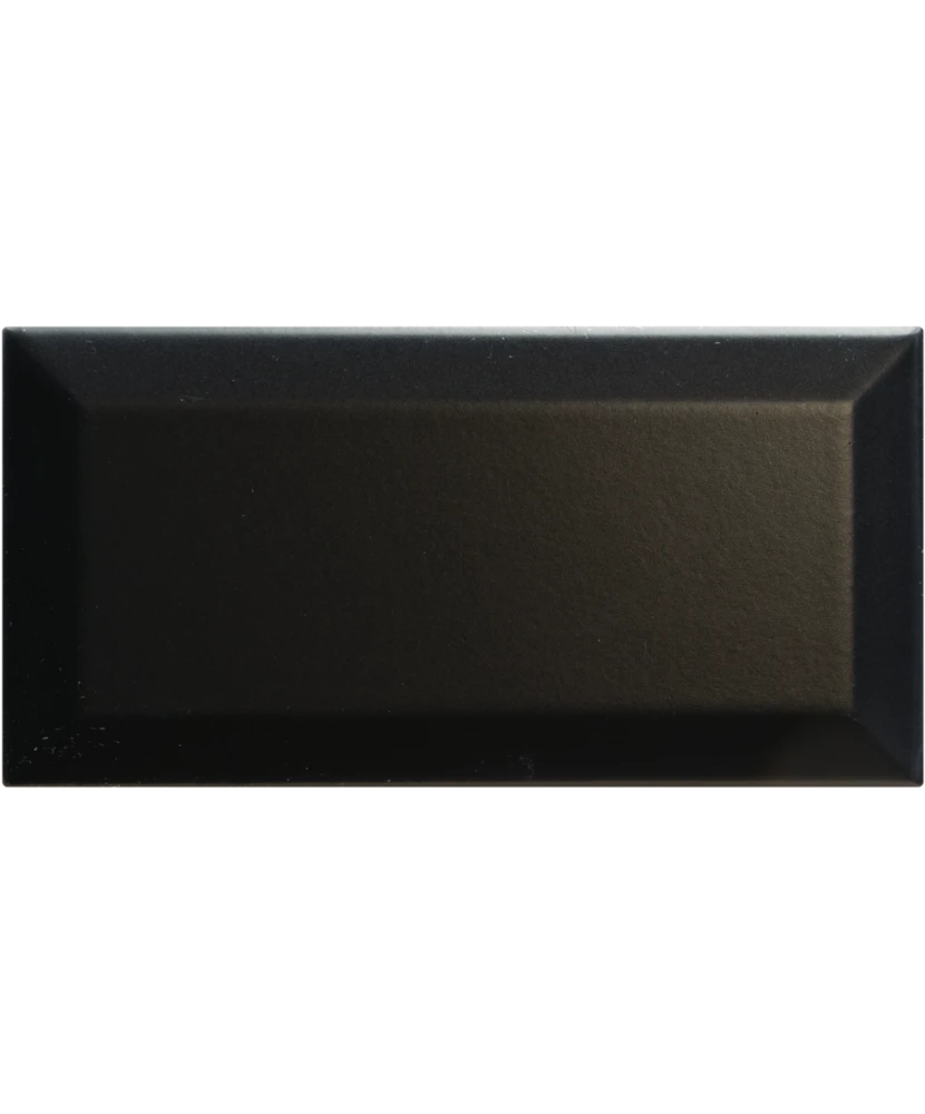 Carrelage Metro Black Mat 7,5x15 cm - détail du carreau 2
