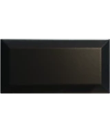Carrelage Metro Black Mat 7,5x15 cm - détail du carreau 2