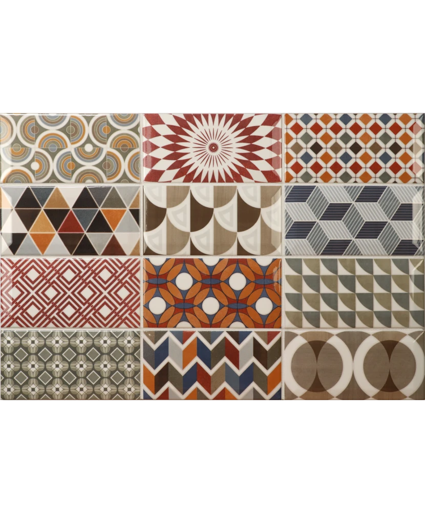 Carrelage Metro Patchwork 7,5x15 cm - détail du carreau 2