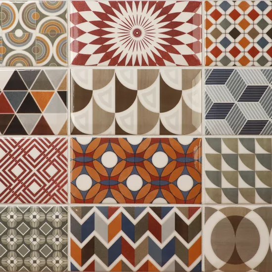 Carrelage Metro Patchwork 7,5x15 cm - détail du carreau 2