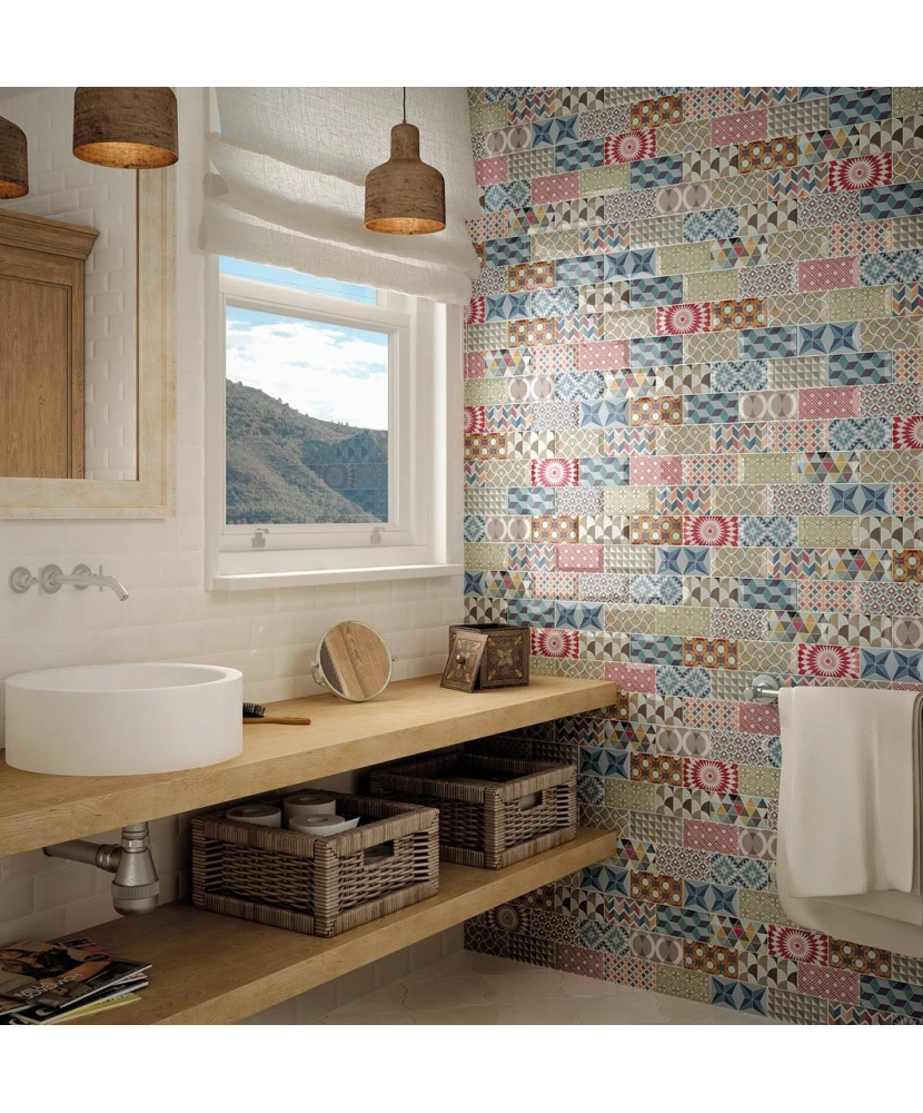 Carrelage Metro Patchwork 7,5x15 cm - vue d’ambiance