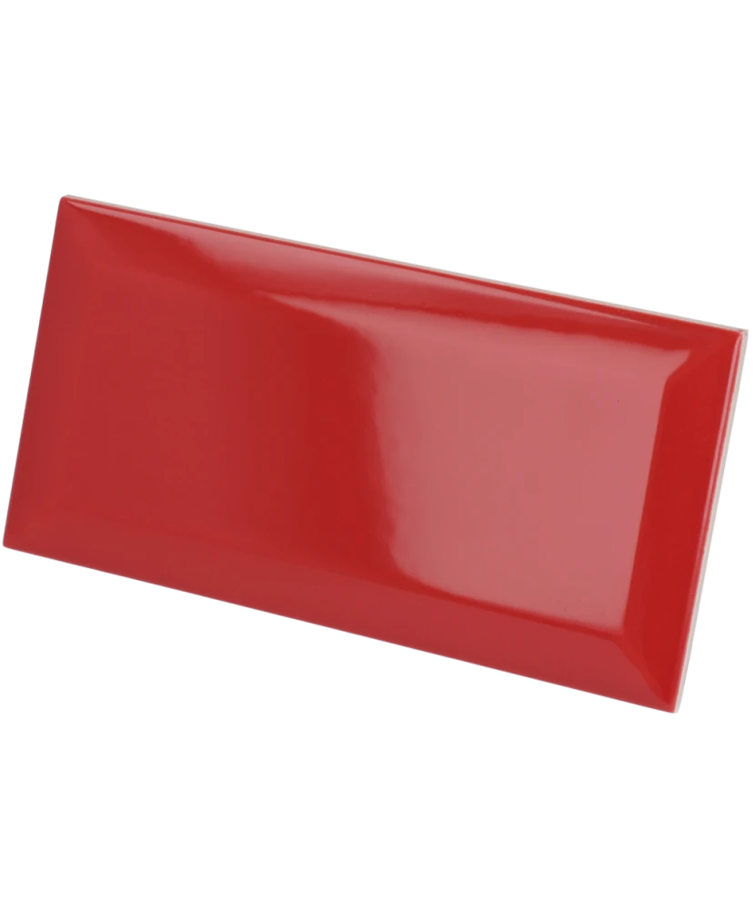 Carrelage Metro Rosso 7,5x15 cm - détail du carreau