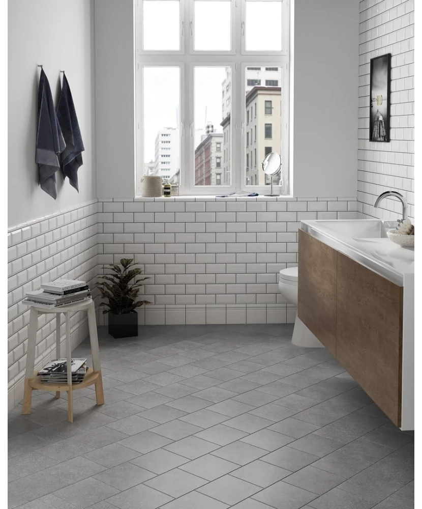 Carrelage Metro White 7,5x15 cm - vue d’ambiance 3