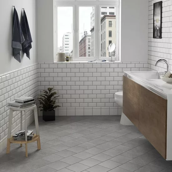 Carrelage Metro White 7,5x15 cm - vue d’ambiance 3