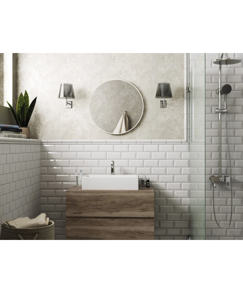 Carrelage Metro White 7,5x15 cm - vue d’ambiance 5