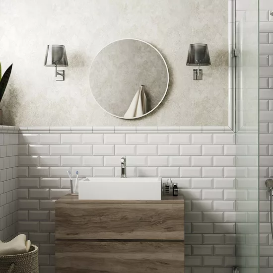 Carrelage Metro White 7,5x15 cm - vue d’ambiance 5