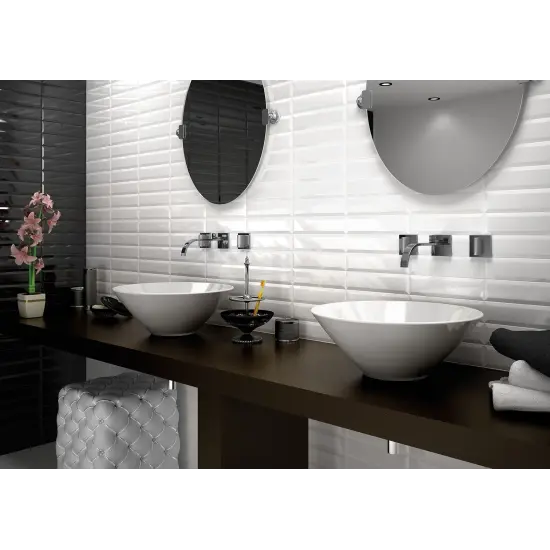 Metro White 7.5x30 cm - carrelage NAIS - image 3