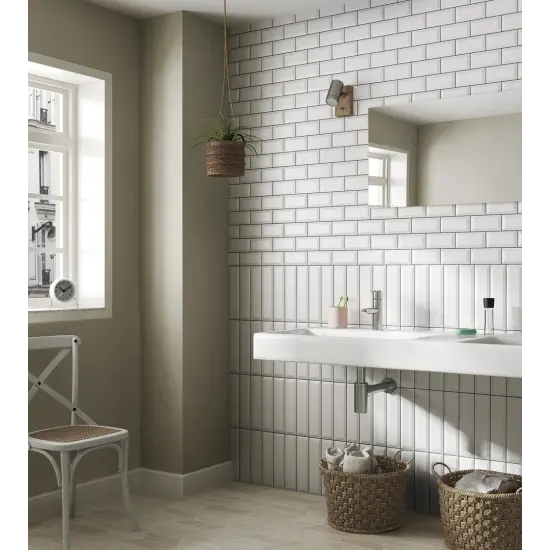 Metro White Matt 7.5x30 cm - carrelage NAIS - image 3