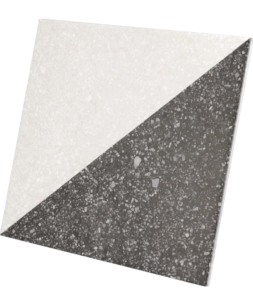 Carrelage Micro Elements Grey 20x20 cm - vue latérale du carreau