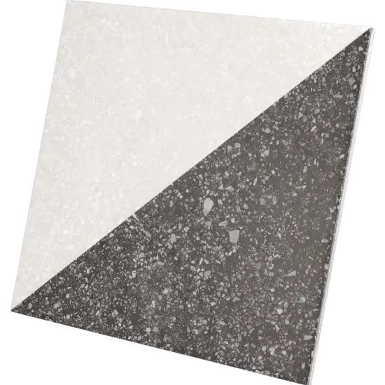 Carrelage Micro Elements Grey 20x20 cm - vue latérale du carreau