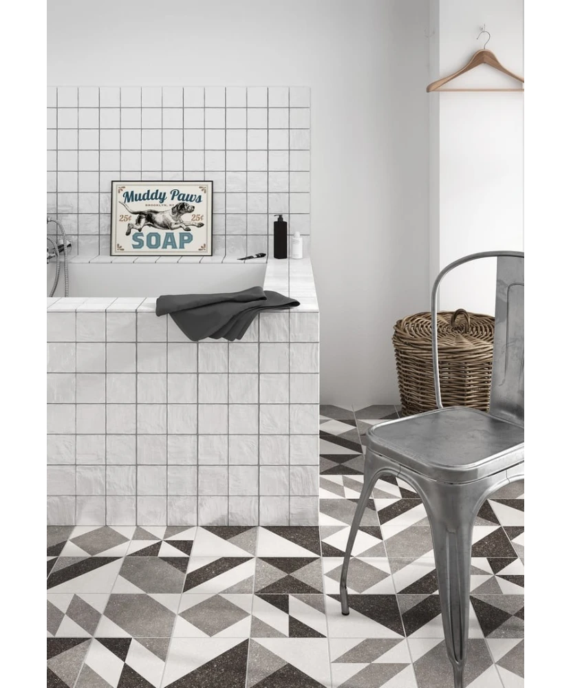 Carrelage Micro Elements Grey 20x20 cm - vue d’ambiance