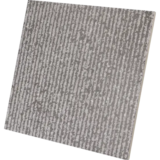 Carrelage Micro Evoke Grey 20x20 cm - vue latérale du carreau