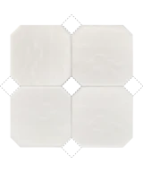 Carrelage Octagon Blanco Mate 20x20 cm - détail du carreau 2