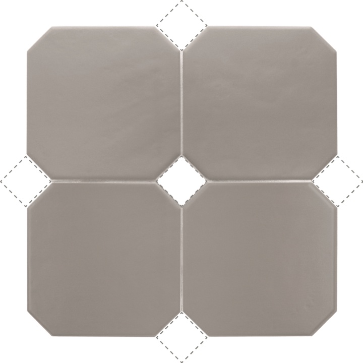 Octagon Gris Mate 20x20 cm - carrelage NAIS - image 2