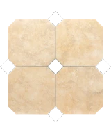 Carrelage Octagon Marmol Beige 20x20 cm - détail du carreau 2
